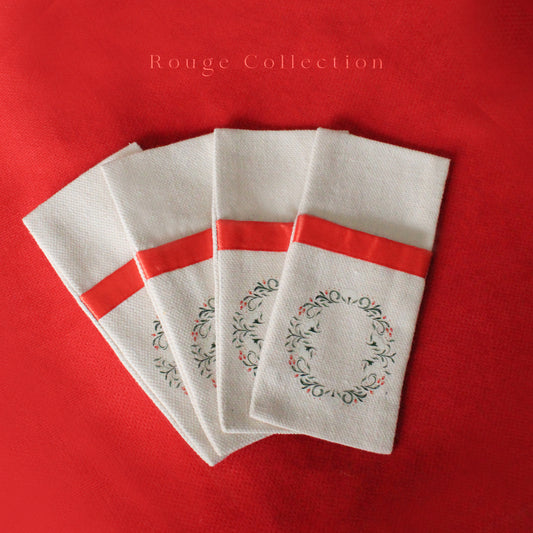 Rouge Cutlery Cover Set Of 8 Pieces