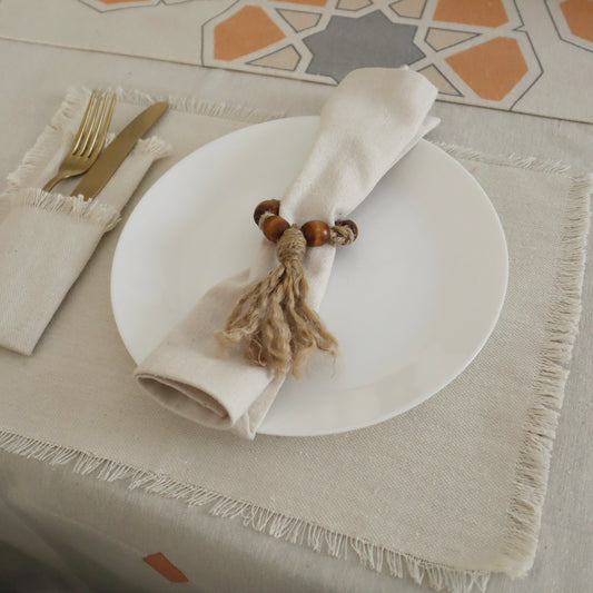 Rosary Napkin Ring Set Of 8 Pieces