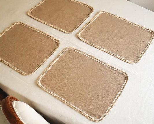 Bolo Thin Boarder Placemats Set Of 8 Pieces
