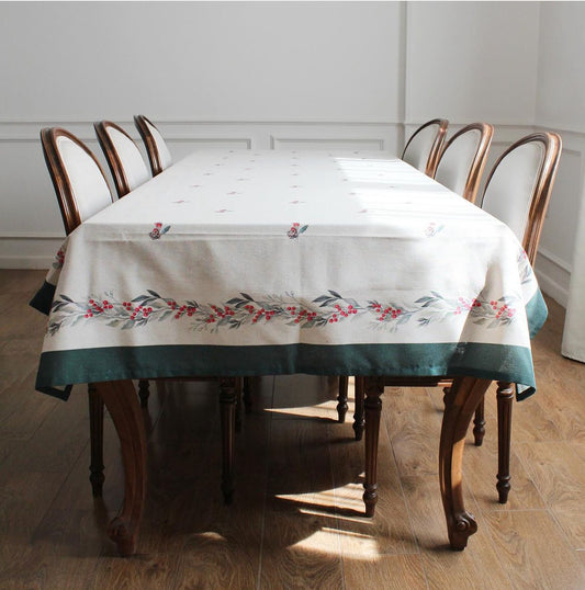 Ronamo Green Boarder Tablecloth