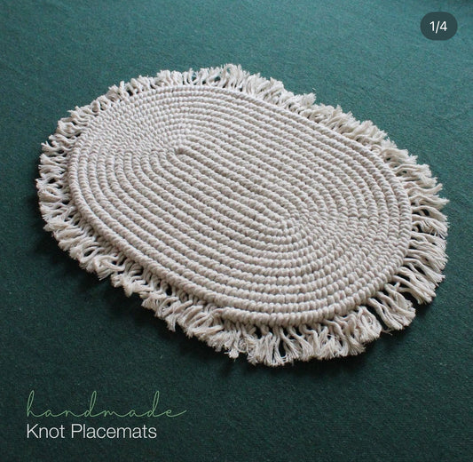 Knot Placemats Set Of 6 Pieces