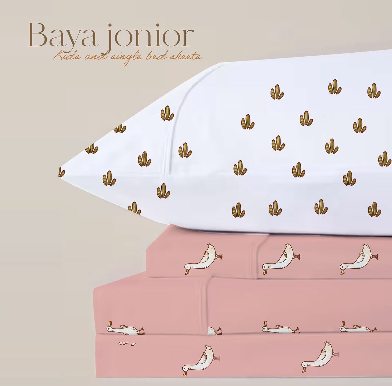 Funky Duck Kids Patterned Bedsheet Set