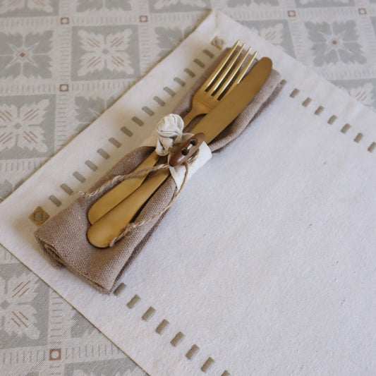 Mural Embroidered Placemats