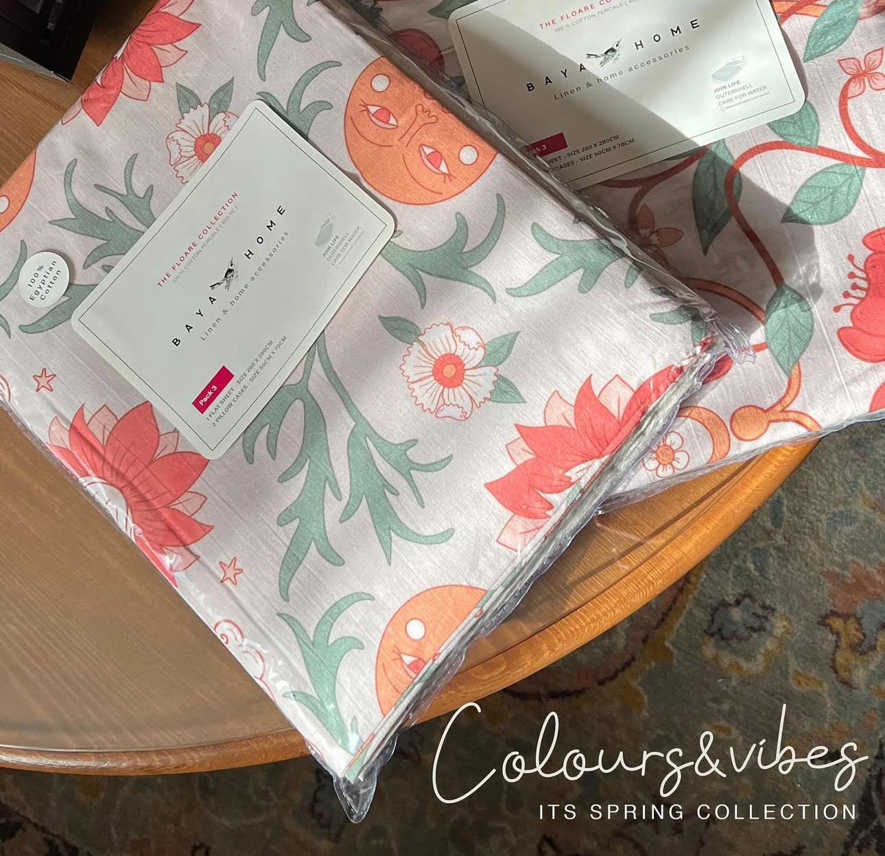Sun Blossoms patterned Bedsheet Set