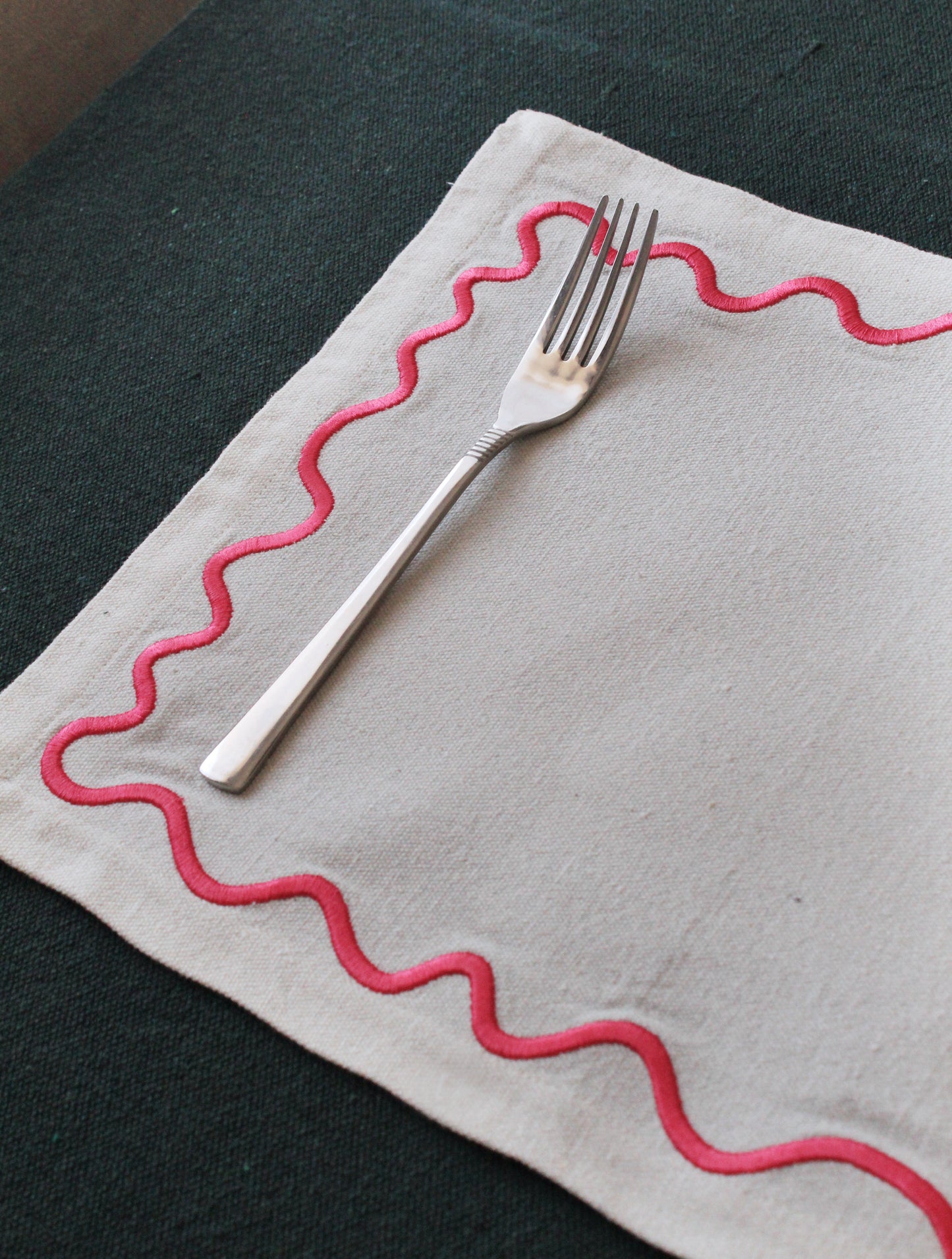 Greigii Blossoms Embroidered Placemats