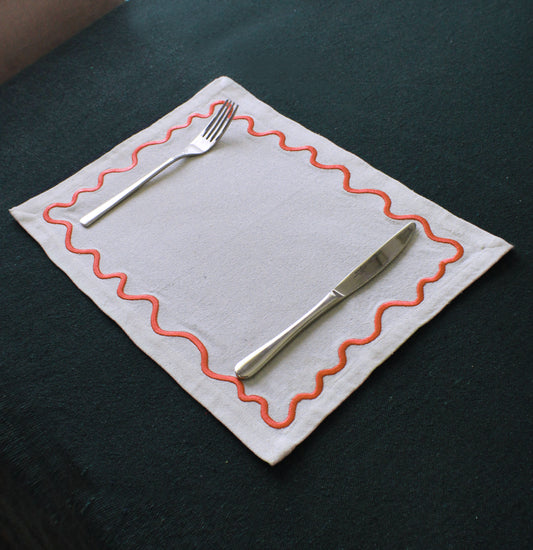 Greigii Blossoms Embroidered Placemats