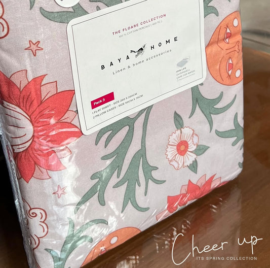 Sun Blossoms patterned Bedsheet Set